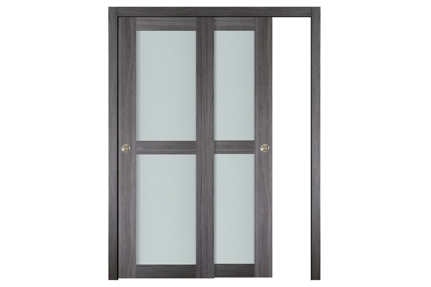 Nova Italia Vetro 2 Lite Swiss Elm Laminate Interior Door