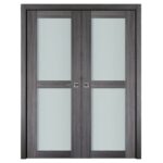 Nova Italia Vetro 2 Lite Swiss Elm Laminate Interior Door