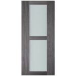 Nova Italia Vetro 2 Lite Swiss Elm Laminate Interior Door