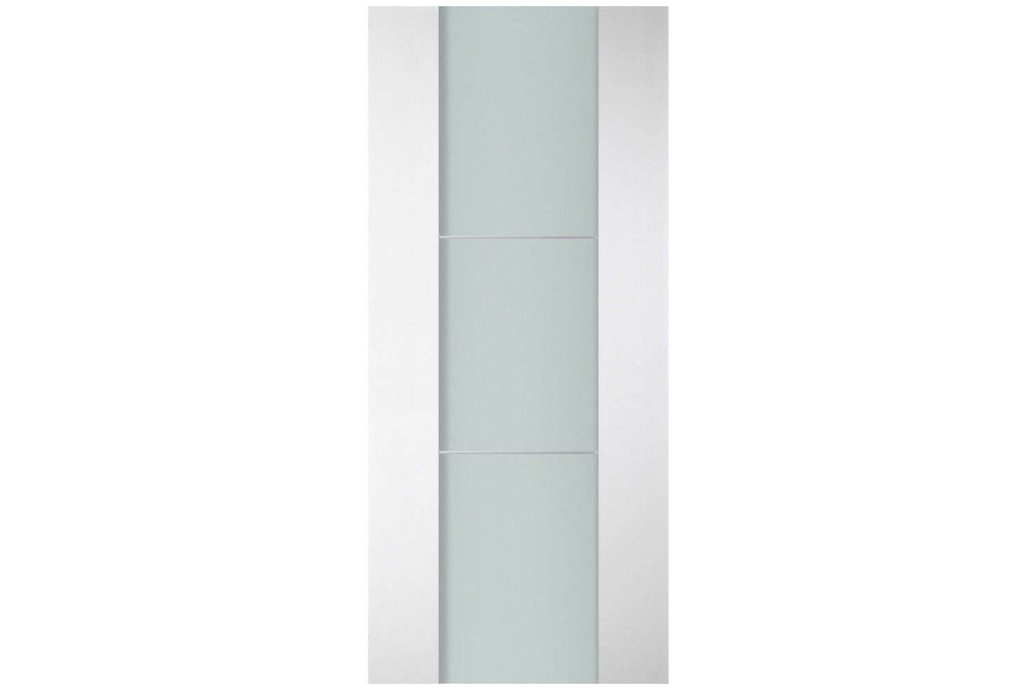 Nova Italia Vetro 2H Alaskan White Laminate Interior Door