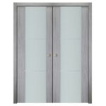 Nova Italia Vetro 2H Light Grey Laminate Interior Door