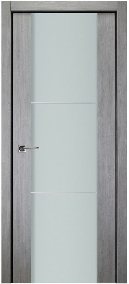 Nova Italia Vetro 2H Light Grey Laminate Interior Door