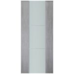 Nova Italia Vetro 2H Light Grey Laminate Interior Door