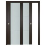 Nova Italia Vetro 2H Premium Wenge Laminate Interior Door