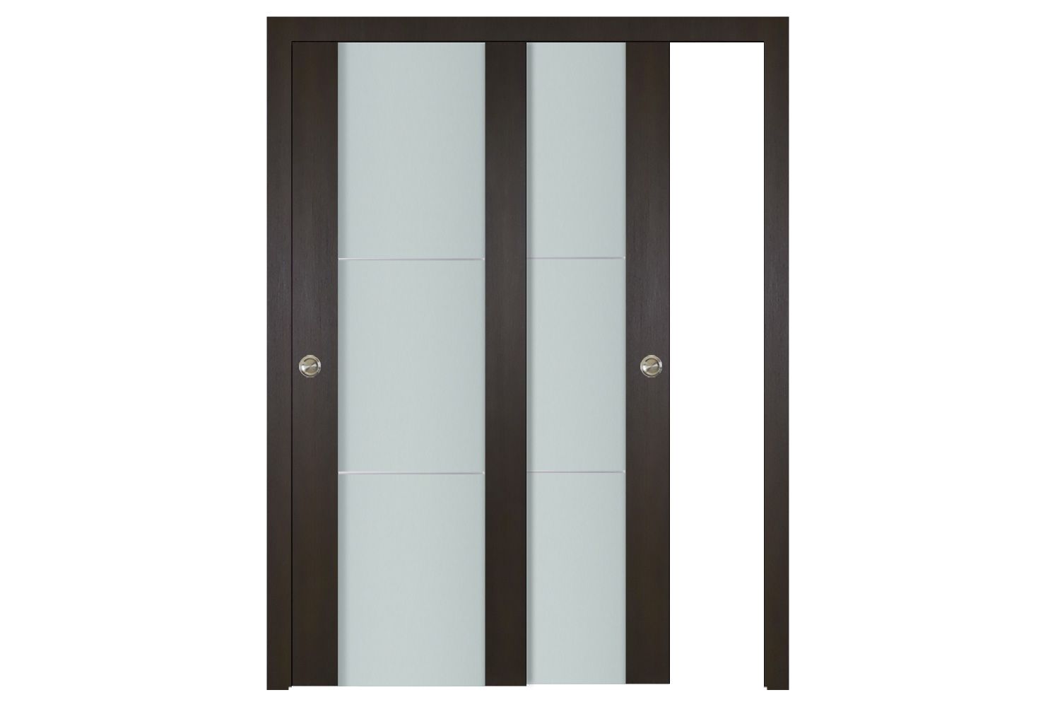 Nova Italia Vetro 2H Premium Wenge Laminate Interior Door