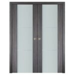 Nova Italia Vetro 2H Swiss Elm Laminate Interior Door