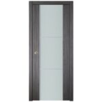 Nova Italia Vetro 2H Swiss Elm Laminate Interior Door