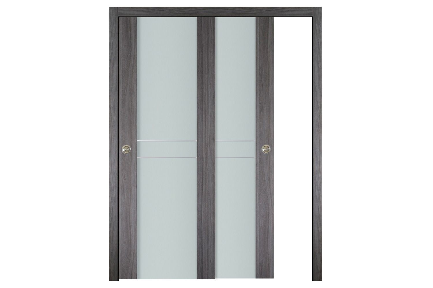 Nova Italia Vetro 2HC Swiss Elm Laminate Interior Door