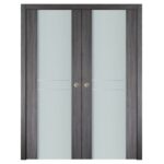 Nova Italia Vetro 2HC Swiss Elm Laminate Interior Door