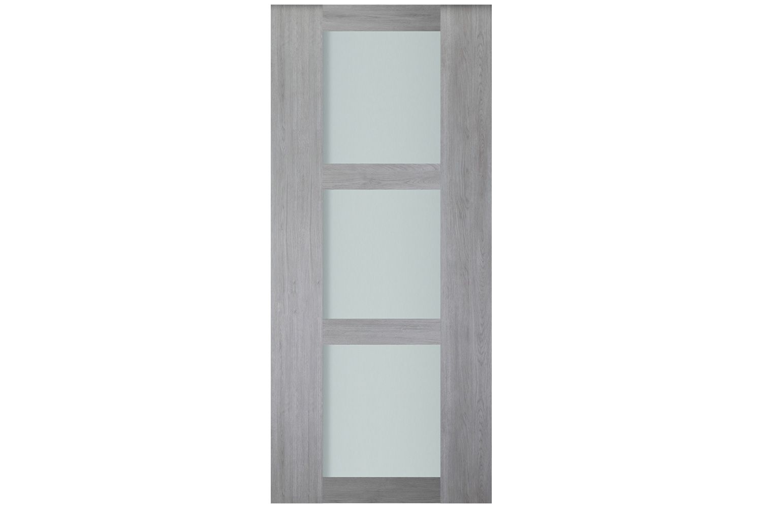 Nova Italia Vetro 3 Lite Light Grey Laminate Interior Door