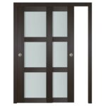 Nova Italia Vetro 3 Lite Premium Wenge Laminate Interior Door