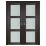 Nova Italia Vetro 3 Lite Premium Wenge Laminate Interior Door