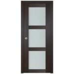 Nova Italia Vetro 3 Lite Premium Wenge Laminate Interior Door