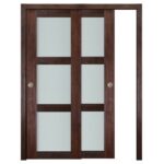 Nova Italia Vetro 3 Lite Prestige Brown Laminate Interior Door