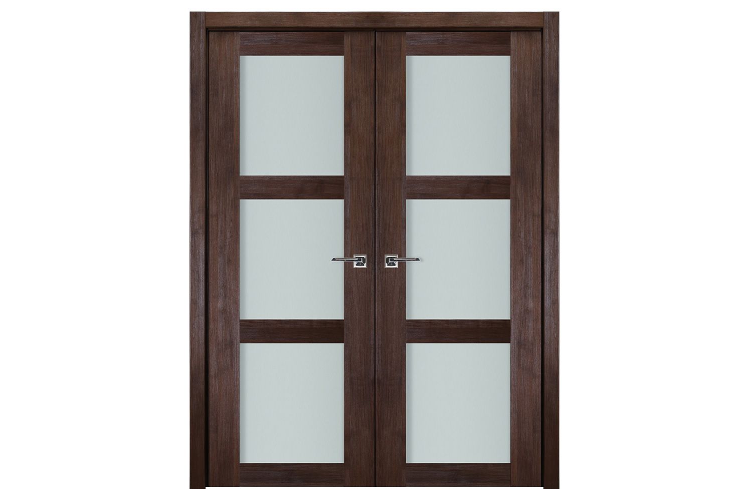 Nova Italia Vetro 3 Lite Prestige Brown Laminate Interior Door