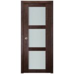 Nova Italia Vetro 3 Lite Prestige Brown Laminate Interior Door