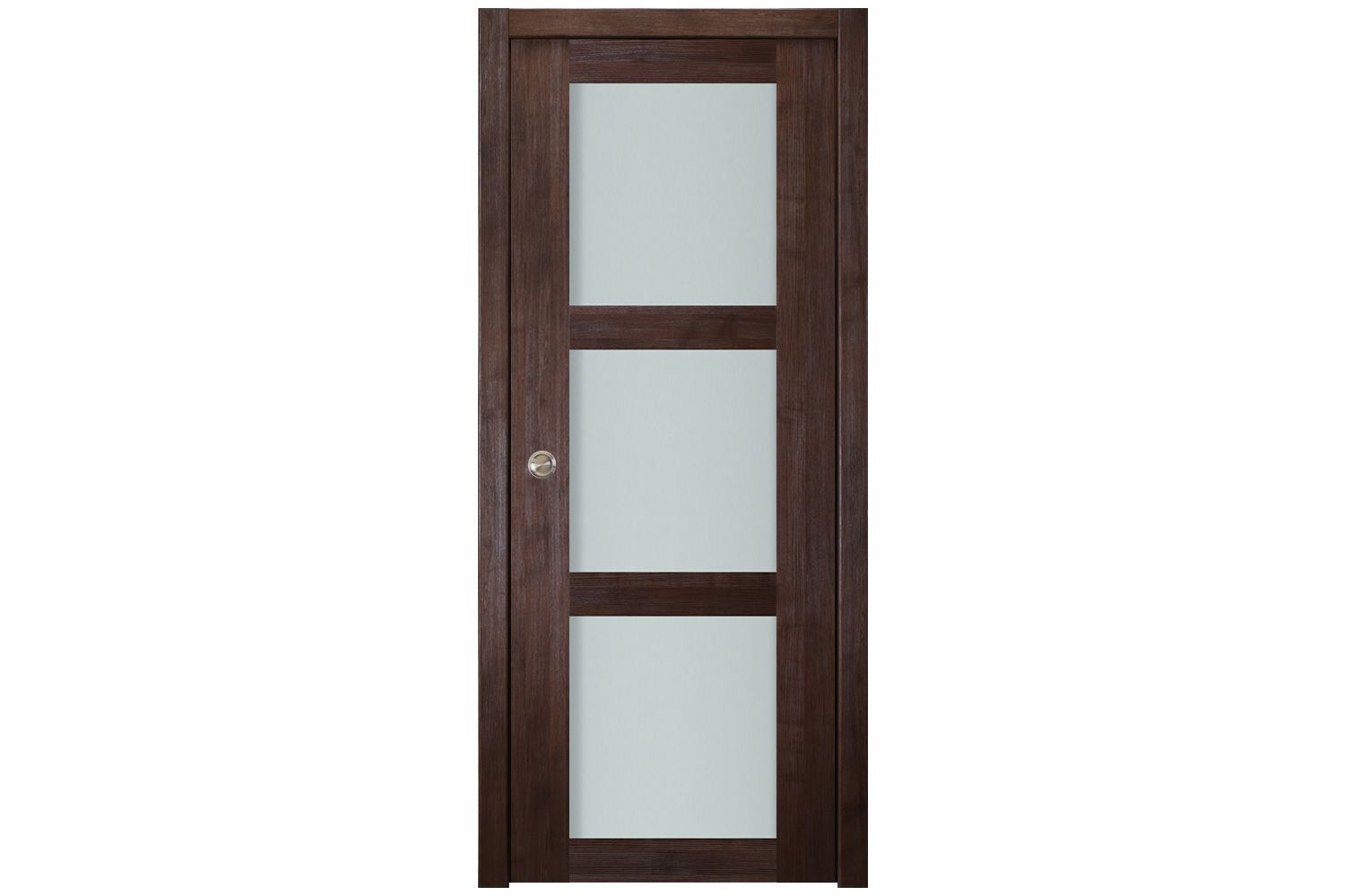 Nova Italia Vetro 3 Lite Prestige Brown Laminate Interior Door