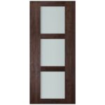 Nova Italia Vetro 3 Lite Prestige Brown Laminate Interior Door