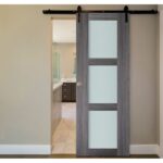 Nova Italia Vetro 3 Lite Swiss Elm Laminate Interior Door