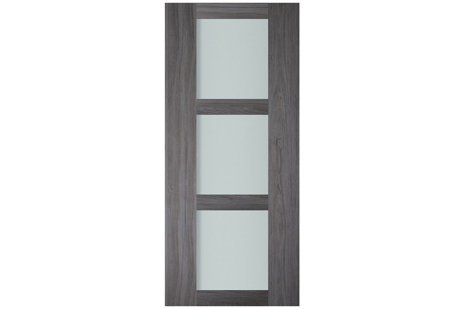 Nova Italia Vetro 3 Lite Swiss Elm Laminate Interior Door