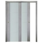 Nova Italia Vetro 3H Light Grey Laminate Interior Door