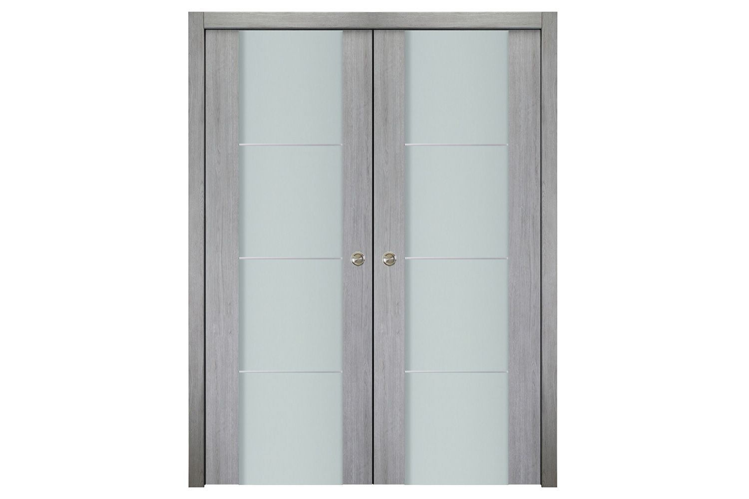 Nova Italia Vetro 3H Light Grey Laminate Interior Door