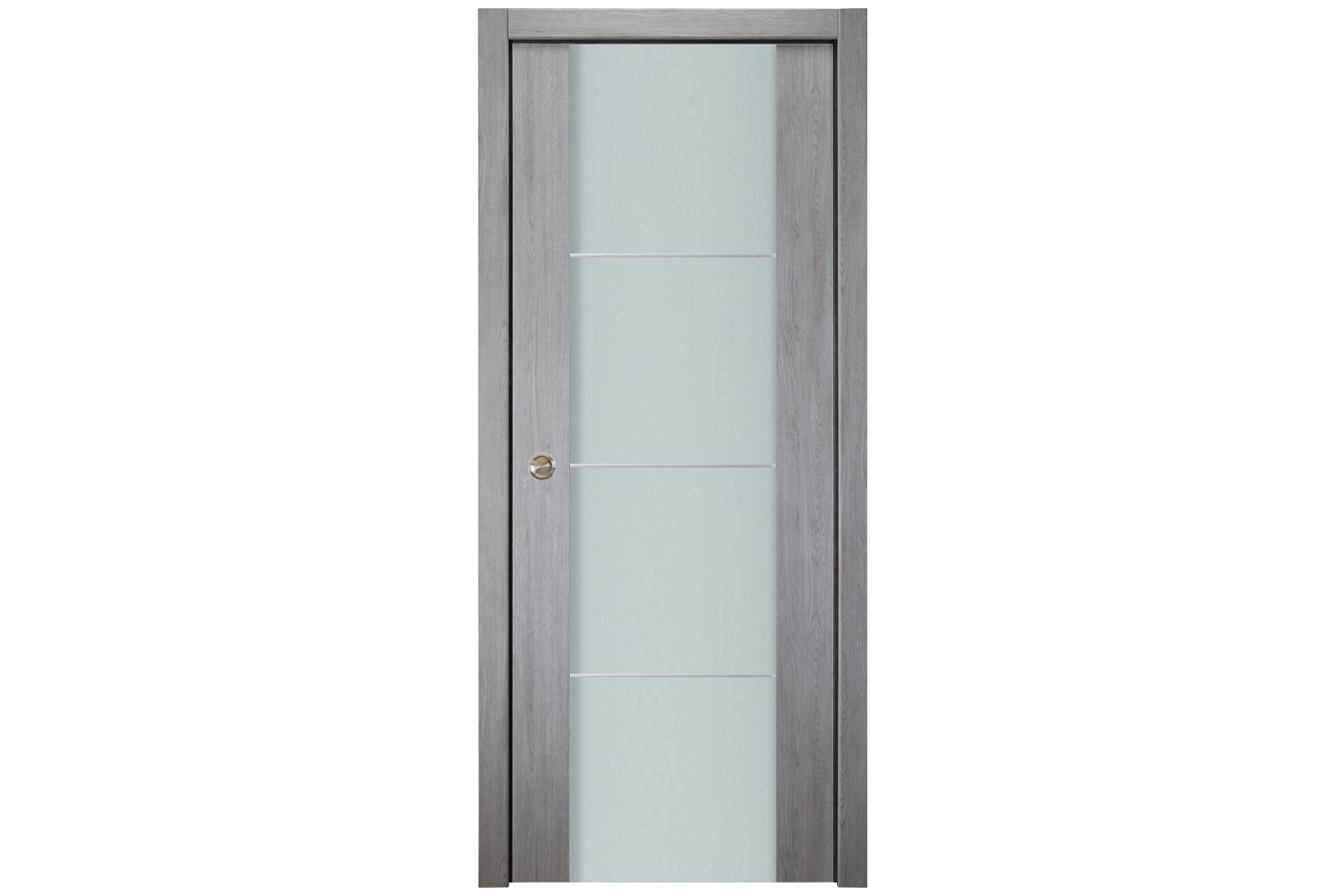 Nova Italia Vetro 3H Light Grey Laminate Interior Door