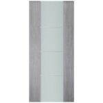 Nova Italia Vetro 3H Light Grey Laminate Interior Door