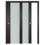 Nova Italia Vetro 3H Premium Wenge Laminate Interior Door