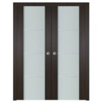 Nova Italia Vetro 3H Premium Wenge Laminate Interior Door