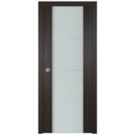 Nova Italia Vetro 3H Premium Wenge Laminate Interior Door