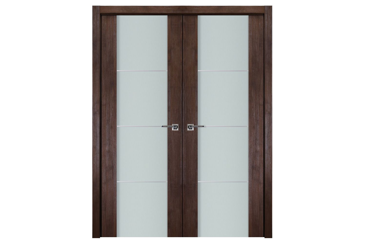 Nova Italia Vetro 3H Prestige Brown Laminate Interior Door