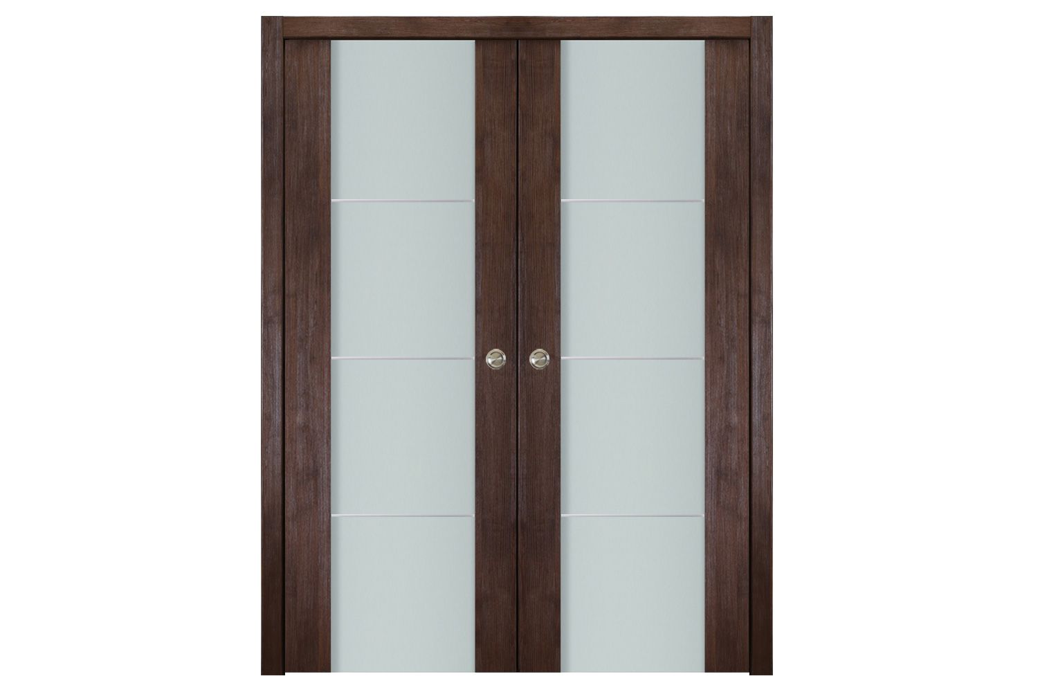 Nova Italia Vetro 3H Prestige Brown Laminate Interior Door