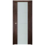 Nova Italia Vetro 3H Prestige Brown Laminate Interior Door