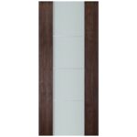 Nova Italia Vetro 3H Prestige Brown Laminate Interior Door