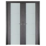 Nova Italia Vetro 3H Swiss Elm Laminate Interior Door