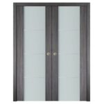 Nova Italia Vetro 3H Swiss Elm Laminate Interior Door