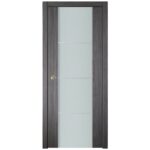 Nova Italia Vetro 3H Swiss Elm Laminate Interior Door