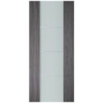 Nova Italia Vetro 3H Swiss Elm Laminate Interior Door