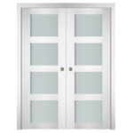 Nova Italia Vetro 4 Lite Alaskan White Laminate Interior Door