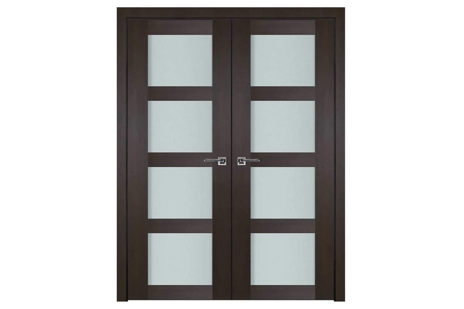 Nova Italia Vetro 4 Lite Premium Wenge Laminate Interior Door