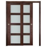 Nova Italia Vetro 4 Lite Prestige Brown Laminate Interior Door