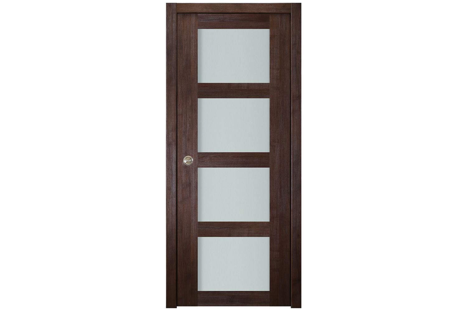 Nova Italia Vetro 4 Lite Prestige Brown Laminate Interior Door