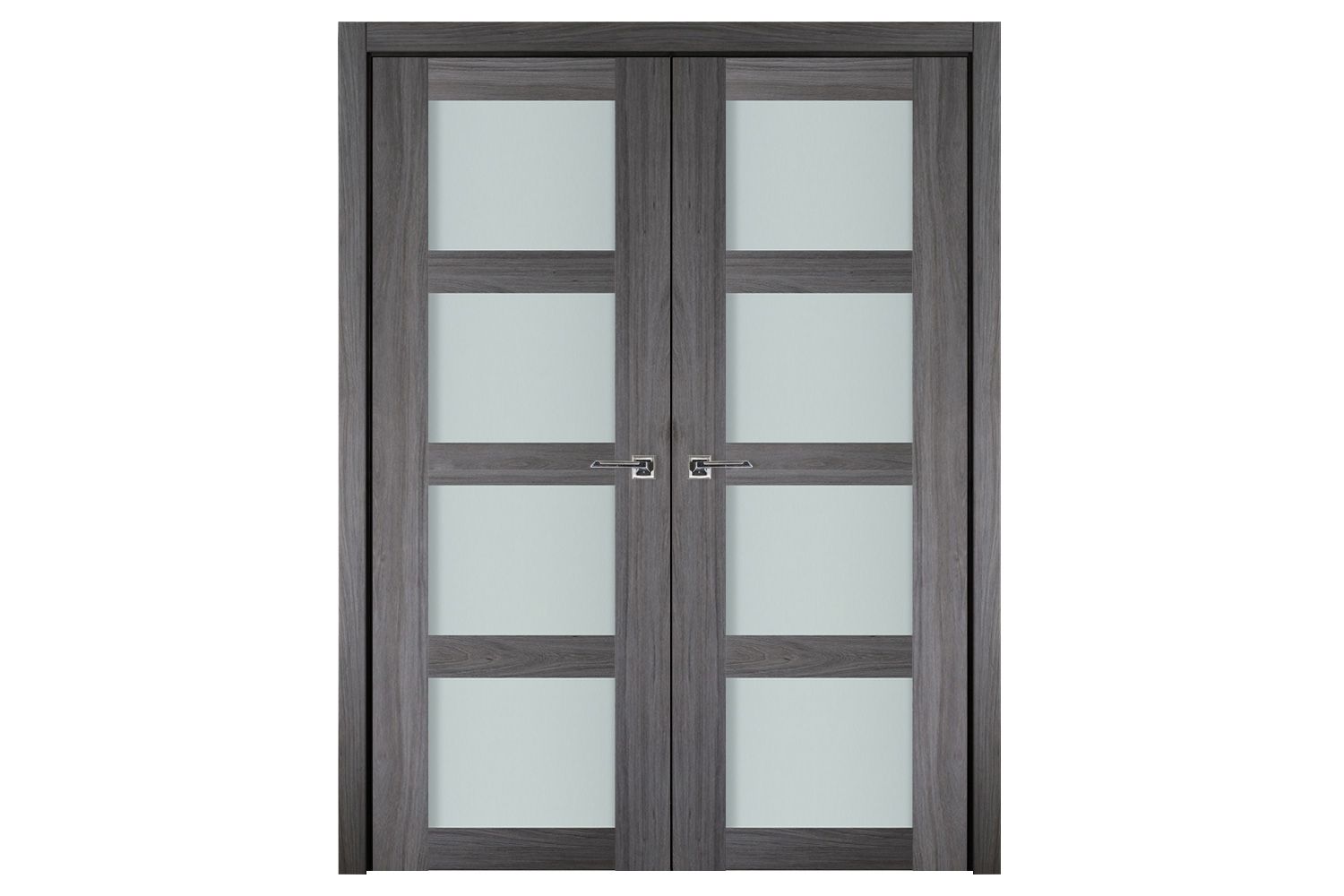 Nova Italia Vetro 4 Lite Swiss Elm Laminate Interior Door