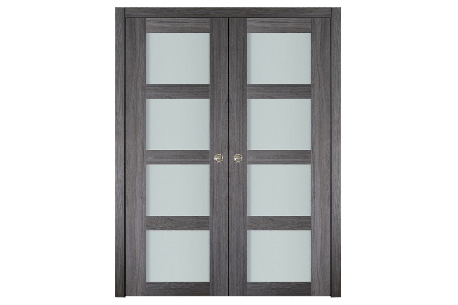 Nova Italia Vetro 4 Lite Swiss Elm Laminate Interior Door