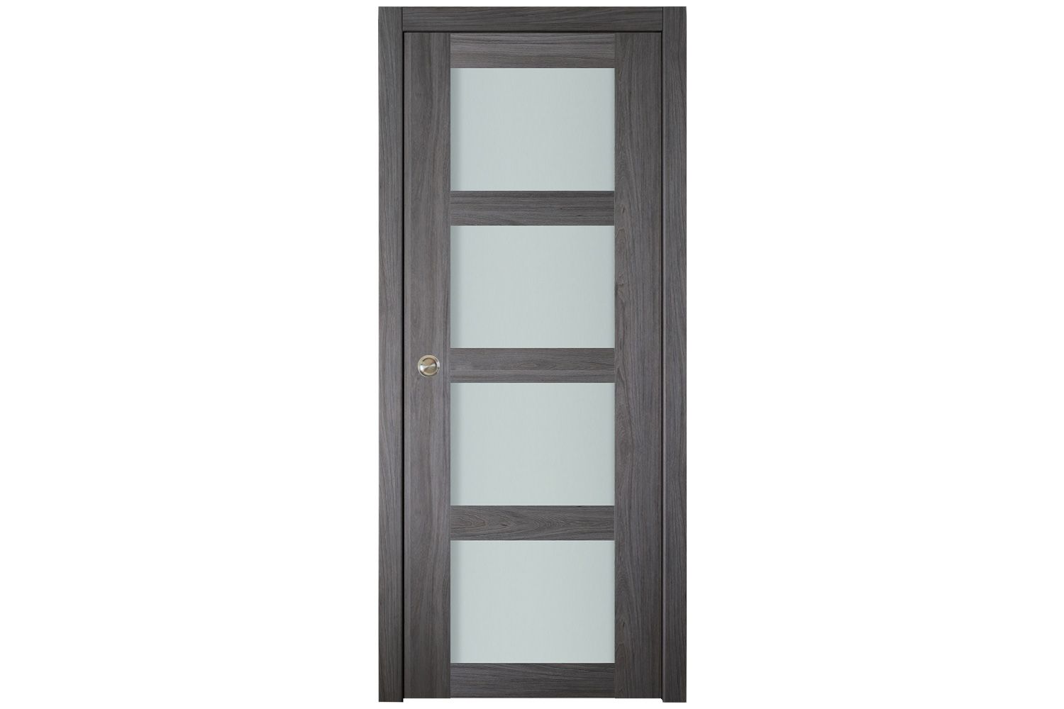 Nova Italia Vetro 4 Lite Swiss Elm Laminate Interior Door