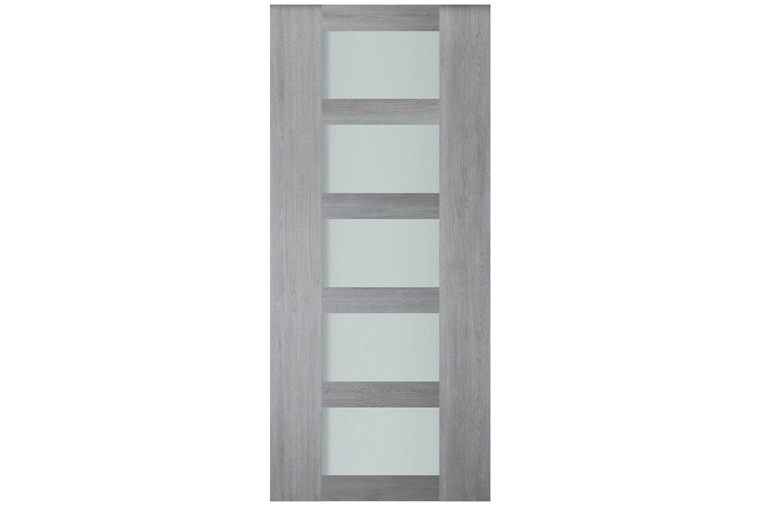 Nova Italia Vetro 5 Lite Light Grey Laminate Interior Door