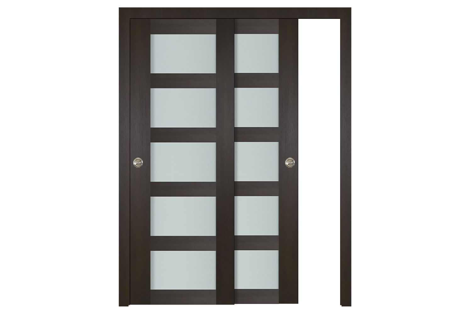 Nova Italia Vetro 5 Lite Premium Wenge Laminate Interior Door