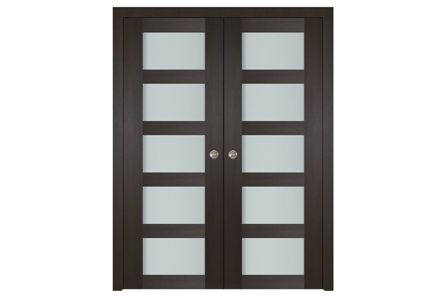 Nova Italia Vetro 5 Lite Premium Wenge Laminate Interior Door