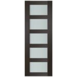 Nova Italia Vetro 5 Lite Premium Wenge Laminate Interior Door